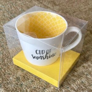 NWT “Cup of Sunshine Mug” with Yellow Interior